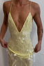 Aaliyah | Vestido Longo Sem Mangas com Decote em V