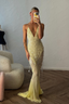 Aaliyah | Vestido Longo Sem Mangas com Decote em V