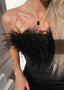 Anastasia | Vestido Luxuoso com Plumas