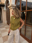 Kayla | Geripptes Stricktop