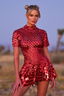 Elowyn | Vestido Curto com Gola Alta