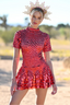Elowyn | Vestido Curto com Gola Alta