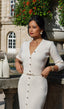 Darcy | Gestricktes Midikleid mit V-Ausschnitt