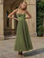 Hayley | Vestido Midi Sem Mangas com Corpete