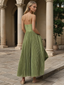 Hayley | Vestido Midi Sem Mangas com Corpete