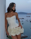 Aileen | Cupped Corset & Floral Mini Skirt Set