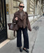 Aubriana | Elegant Cropped Belted Wool Coat