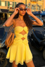 Priya | Minikleid mit Goldenen Ringen