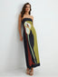 Harper | Schulterfreies Maxikleid