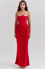 Tessa | Schulterfreies Maxikleid