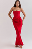 Tessa | Schulterfreies Maxikleid