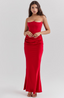 Tessa | Schulterfreies Maxikleid