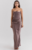 Tessa | Schulterfreies Maxikleid