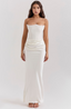 Tessa | Schulterfreies Maxikleid