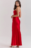 Tessa | Schulterfreies Maxikleid