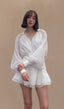 Angelina | Vestido Curto com Mangas Bufantes