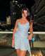 Serene | Ruffled Sleeveless Sequined Mini Dress