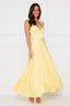 Lucy | Vestido Largo Plisado con Escote en V
