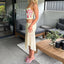 Kenia | Zweiteiliges Set aus Mesh mit Blumenmuster