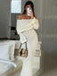 Nayara | Elegantes Schulterfreies Maxikleid
