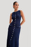 Fiona | Gestricktes Ärmelloses Maxikleid