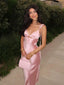 Bellamy | Ärmelloses Satiniertes Maxikleid