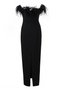 Anastasia | Vestido Luxuoso com Plumas