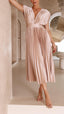 Emma | Maxikleid mit Tiefem V-Ausschnitt