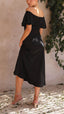 Nalani | Schulterfreies Maxikleid mit Schmetterlingsärmeln