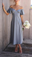 Nalani | Schulterfreies Maxikleid mit Schmetterlingsärmeln