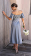 Nalani | Schulterfreies Maxikleid mit Schmetterlingsärmeln