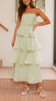 Kate | Vestido Longo com Babados em Camadas