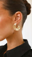 Blake | Goldene Ohrringe mit Wellenstruktur