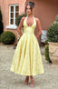Esmeralda | Ärmelloses Neckholder-Midikleid