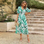 Gabriella | Bedrucktes Kleid mit V-Ausschnitt