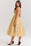 Millie | Vestido Dourado com Corpete