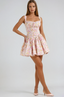 Lynn | Blumiges Korsett-Minikleid