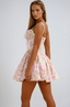 Lynn | Blumiges Korsett-Minikleid