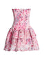 Cecilia | Strapless Blumenkleid
