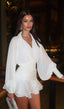 Angelina | Vestido Curto com Mangas Bufantes