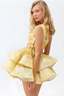Daphne | Geblümtes One-Shoulder-Minikleid