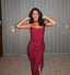 Aniyah | Vestido Longo Bodycon Tomara que Caia