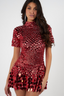Elowyn | Vestido Curto com Gola Alta