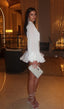 Angelina | Vestido Curto com Mangas Bufantes
