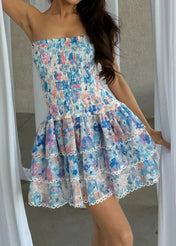 Kaylee | Strapless Blumenkleid