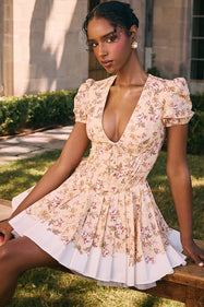 Zaylee | Vestido Mini com Estampa Floral