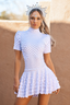 Ximena | Vestido Curto com Gola Alta