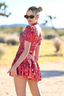 Elowyn | Vestido Curto com Gola Alta