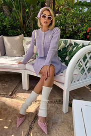 Briar | Cardigan- und Minirock-Set