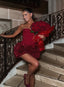 Jayla | Vestido Mini Elegante Tomara que Caia com Corset